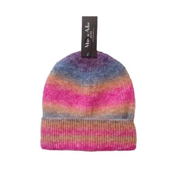 Marcus Adler Colorful Striped Beanie NWT - Picture 1 of 7